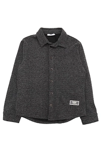 Paolo Pecora Kids Long-Sleeved Curved Hem Jacket