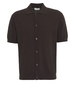 Paolo Pecora Textured Knit Polo Shirt