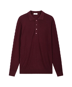 Paolo Pecora Textured Polo Knitted Sweater