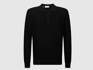 Paolo Pecora Textured Polo Knitted Sweater