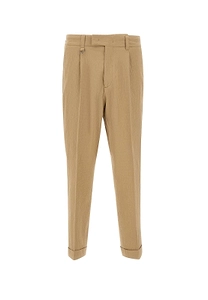Paolo Pecora Textured Turn-Up Pants