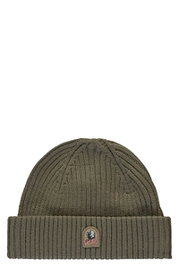 Parajumpers Ribbed Logo Beanie Hat