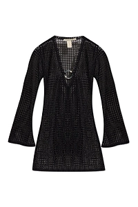 Paramidonna Krista Cut-Out Eyelet-Detail Beach Dress