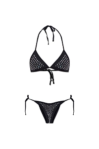 Paramidonna Livia Crystal-Embellishment Bikini Set