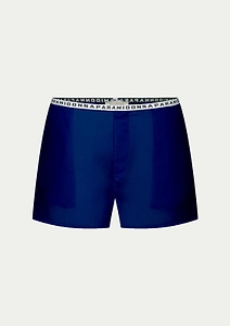 Paramidonna Tessa Logo-Waist Beach Shorts
