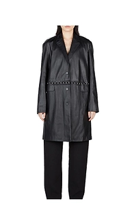 Paris Georgia Faux-Leather Embellished Jacket