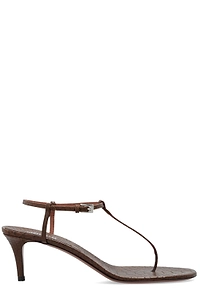 Paris Texas Embossed Ankle-Strap Sandals