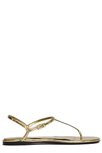 Paris Texas Metallic Flat Sandals