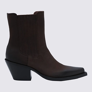 Paris Texas Mid Heel Ankle Boots