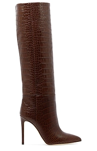Paris Texas Embossed Knee-High Stiletto Boots