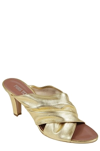 Paris Texas Ruched High Heel Mules