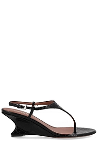 Paris Texas Wedge Heel Thong Sandals