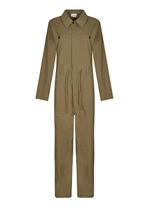 P.A.R.O.S.H Ninja Collared Tied-Waist Jumpsuit