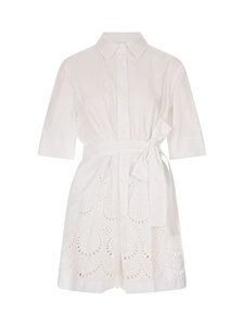P.A.R.O.S.H. Short-Sleeved Belted Jumpsuit