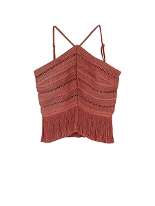 Patbo Fringed Cropped Top