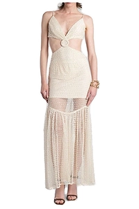 Patbo Crochet Bloom Cut Out Beach Dress