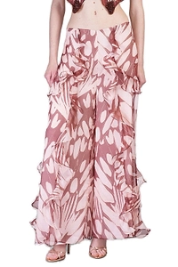 Patbo Ruffled Wide Leg Pants