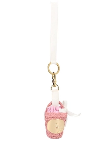 Patou Woven Mini Basket Bag Keyring