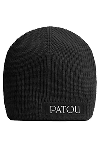 Patou Logo Patch Knit Beanie
