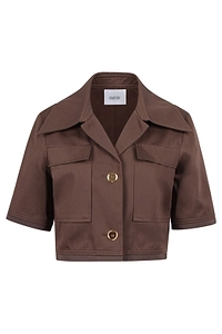 Patou Button-Up Cropped Jacket