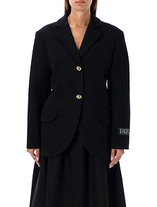 Patou Single-Breasted V-Neck Jacket