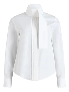Patou Tied Neck Long-Sleeve Shirt