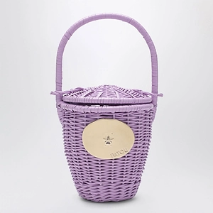Patou Woven Top-Handle Shoulder Bag