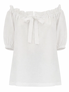 Patou Volume Ruffled Off-Shoulder Top
