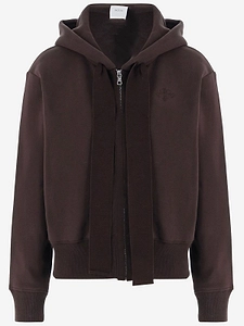 Patou Zip-Up Logo Hoodie