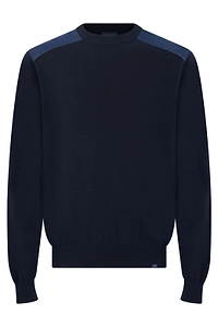 Paul & Shark Contrast Panel Cotton Sweater