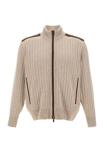 Paul & Shark Ribbed Zip-Up Cardigan