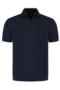 Paul & Shark Short-Sleeved Ribbed Polo Shirt