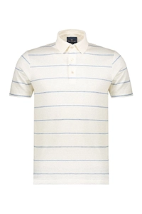 Paul & Shark Striped Linen Polo Shirt