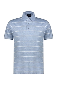 Paul & Shark Striped Linen Polo Shirt