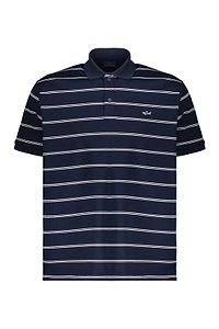 Paul & Shark Striped Logo Polo Shirt
