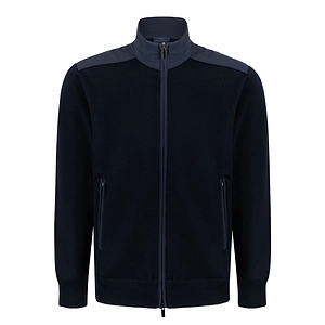 Paul & Shark Zip-Up Stand-Collar Knitted Sweater