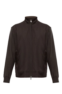 Paul & Shark Zip-Up Stand-Collar Cardigan