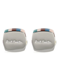 Paul Smith Enamel Trim Logo Cufflinks