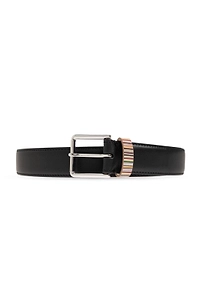 Paul Smith Striped Keeper Leather Belt