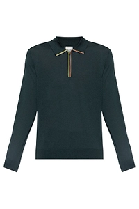 Paul Smith Zip-Neck Knit Polo