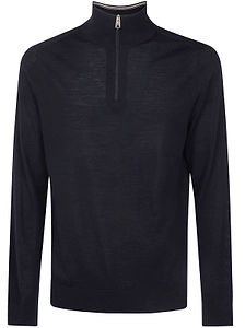 Paul Smith Zip-Neck Knitted Jumper