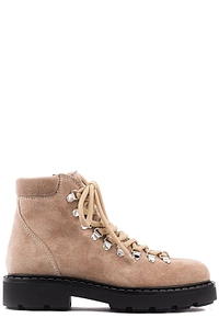 Paul Warmer Courchevel Round Toe Lace-Up Boots