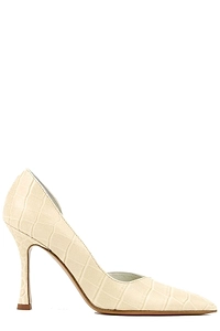 Paul Warmer Dorsay Pointed Toe Pumps