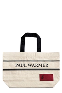 Paul Warmer Logo Printed Medium Tote Bag