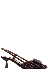 Paul Warmer Loulou Slingback Embellished Pumps