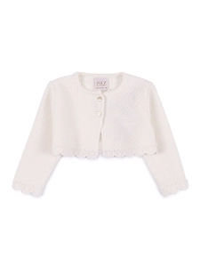 Paz Rodriguez Knit Newborn Short Cardigan