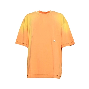 Pdf Bleached-Effect Logo-Embroidered Crewneck T-Shirt