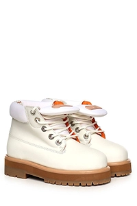 Pdf Channel Lace-Up Ankle Boots