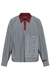 Pdf Contrast Collar Striped Polo Shirt
