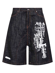Pdf Graphic Loose-Fit Shorts